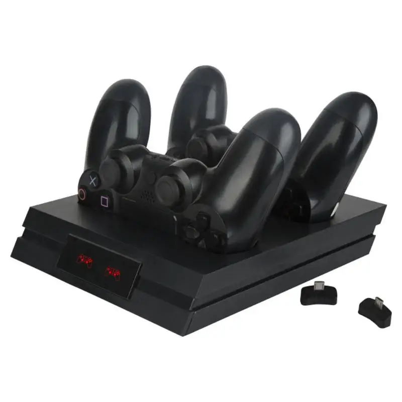 

ALLOYSEED Dual Charging Dock Station Charger Stand DC 5V Charge 2 Handles For PS4/PS4 Pro/PS4 Slim Gamepad