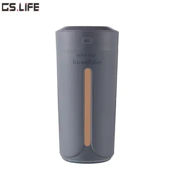 

230ml Color Cup Humidifier USB Big Fog Car Air Humidifier Purifier Colorful LED Light Diffuser 2 Gears Spray Mute Sprayer
