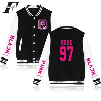 

fashion kpop Blackpink square up printed Baseball Jacket men women tracksuit Sweatshirt casual unisex hoodies Jackets coats tops