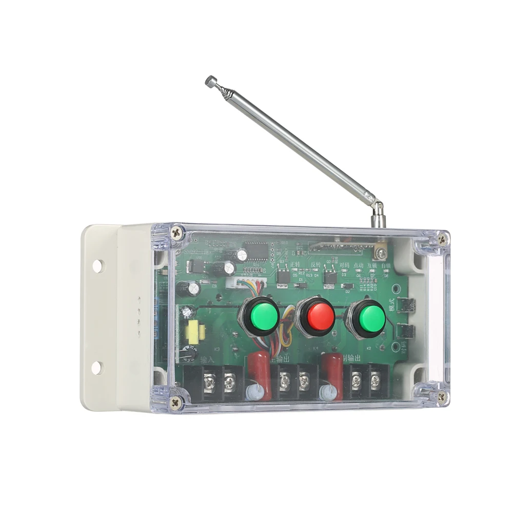 

100-240VAC / 140-340VDC 30A High Power Motor Driving Controller Reversing Wireless Remote Control AC DC Motor Controller