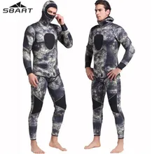 SBART 3MM 5MM Neoprene Dive Wetsuit Warm Winter Swimming Surfing Long Sleeve Hooded Two-piece Thicker Diving Swimming SBART 3MM 5MM Neoprene Dive Wetsuit Warm Winter Swimming Surfing Long Sleeve Hooded Two-piece Thicker Diving Swimming