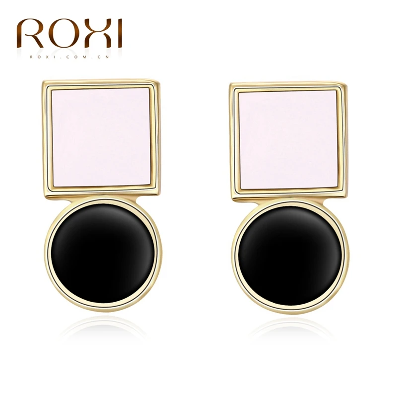 

ROXI Personality Gold Color Asymmetric Drop Earring For Women Fashion Geometric Dangle Earring Jewelry For Vacation Gift