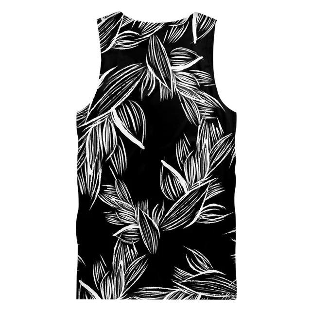 OGKB-Camiseta sin mangas 3D para hombre, camisetas sin mangas con estampado de hojas del bosque, camisetas informales de talla grande, chaleco de primavera OGKB-Camiseta sin mangas 3D para hombre, camisetas sin mangas con estampado de hojas del bosque, camisetas informales de talla grande, chaleco de primavera