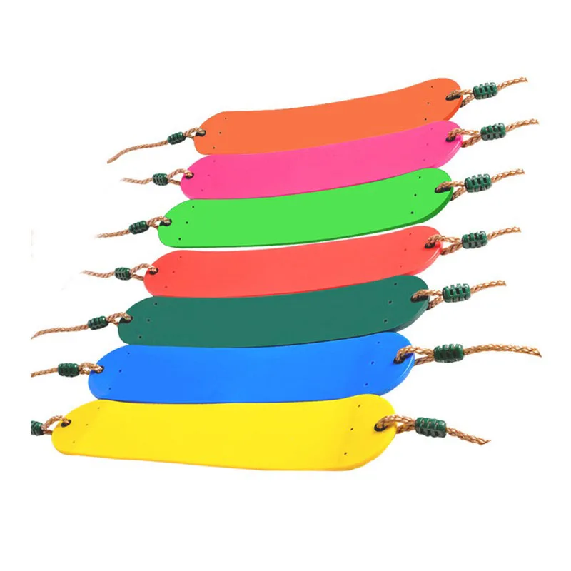 

Child Outdoor Garden Tree Swing Rope Seat Molded For Kids Plastic Swings Belt Seat Toys Hanging Kindergarten Playground Gifts