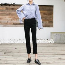 Zisilao летние джинсы женские брюки джинсы джинсовые брюки прямые брюки женские брюки Pantalon повседневные брюки Ulzzang