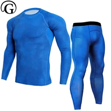 Компрессионное дышащее термобелье для мужчин, футболка для похудения, нижнее белье для мужчин, Корректирующее белье для тела, одежда для бодибилдинга, Корректирующее белье, 2 шт. = топ+ штаны