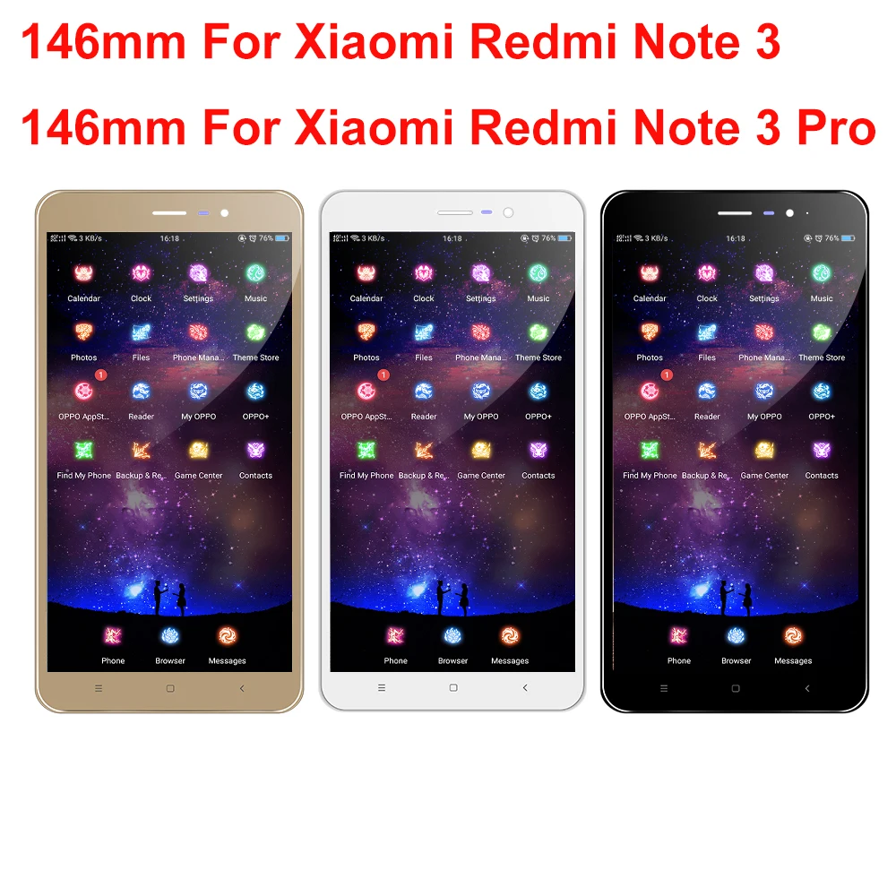 

LCD For Xiaomi Redmi Note 3 LCD Screen Redmi Note 3 LCD Display Digitizer Touch Screen Assembly Frame Replacement