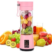 Exprimidor de frutas eléctrico USB portátil de tamaño portátil licuadora batidora recargable Mini taza de zumo portátil agua