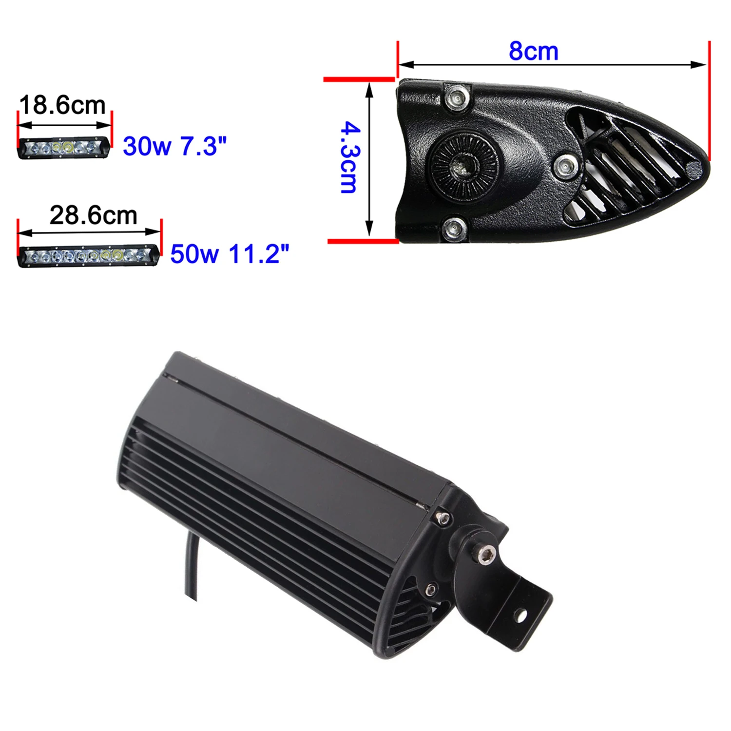 led light bar single row straight lightbar offroad work driving light barra spot flood combo 3d lens atv utv off-road truck pickup uaz f150 4x4 4wd car auto motorcycle 30w 50w fog headlight mini 7inch 8inch 11