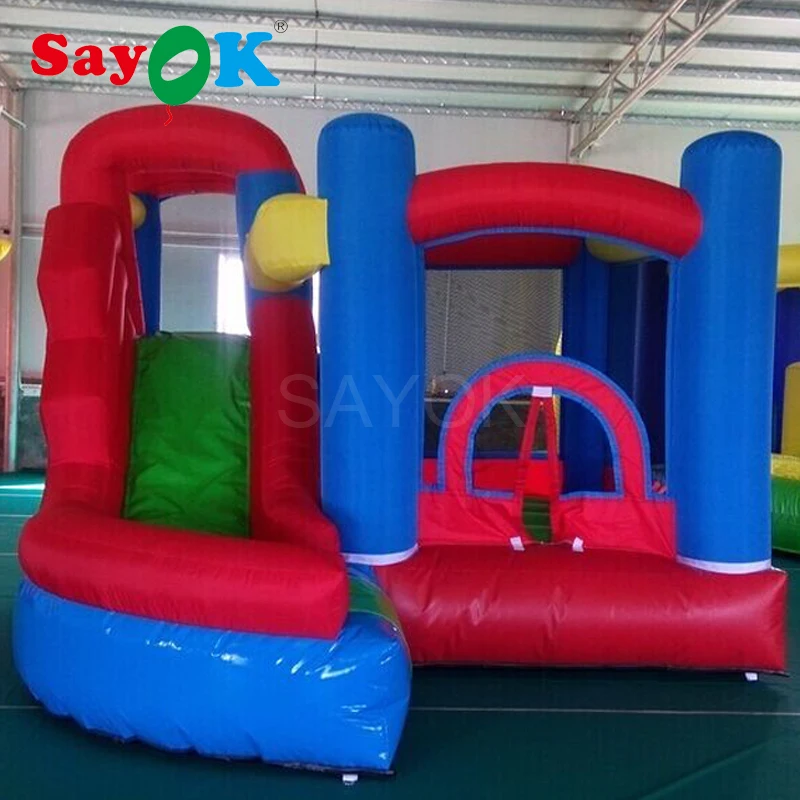 Small Inflatable Combo Bouncy Castle Bouncer with Slide and Net for Kidsin Inflatable Bouncers