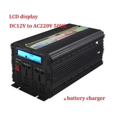 ЖК-дисплей дисплей изменения волна UPS Инвертор 1500 W DC24V к AC220V Инвертор + Зарядное устройство и UPS, тихий и быстрой зарядки