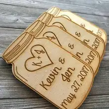 Список на заказ-свадебные сувениры, кувшин мейсон Свадебные любимые магниты, кувшин мейсон сохранить дату магниты, невеста, жених, подарок