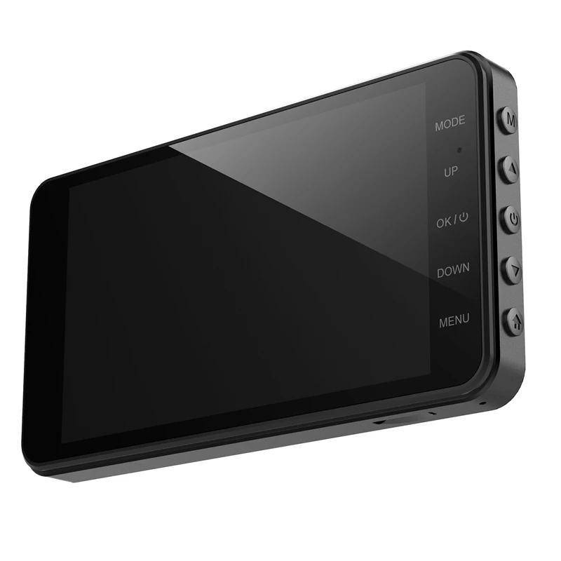 4 дюйма авто Камера Двойной объектив Dash Cam 1080P воспринимающий силу тяжести, режимом ночной съемки, g-сенсором и Автомобильный видеорегистратор Регистраторы с заднего вида Камера
