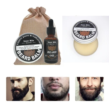 

2 pcs/set Beard Grooming & Trimming Kit for Men Care Moisturizing and moisturizing beard cream Natural Comb Beard care Gift set