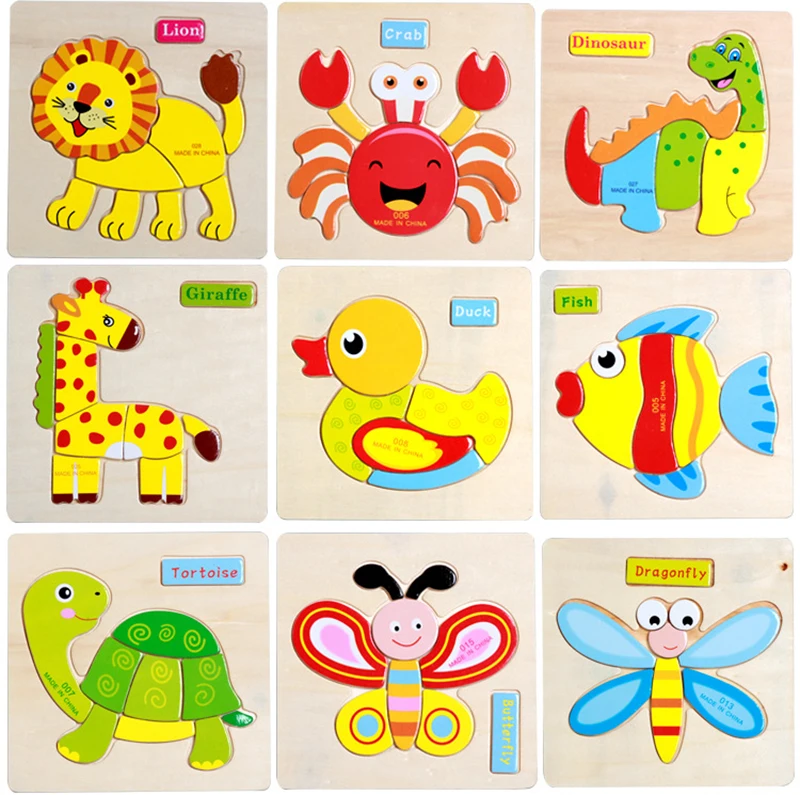 3d Stereo Woody Animals Puzzle -18 (9)