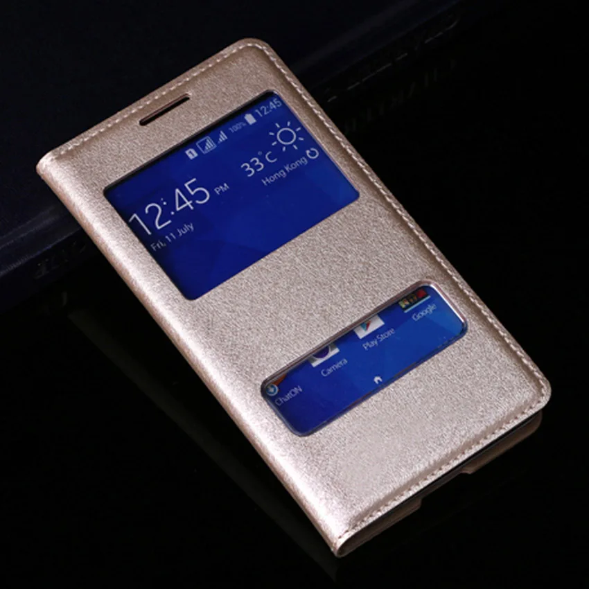 Чехол-раскладушка кожаный чехол для телефона для samsung Galaxy S3 GalaxyS3 Neo Duos S 3 GT I9300 I9301 I9300i I9305 I9301i GT-I9300 GT-i9300i - Цвет: Gold