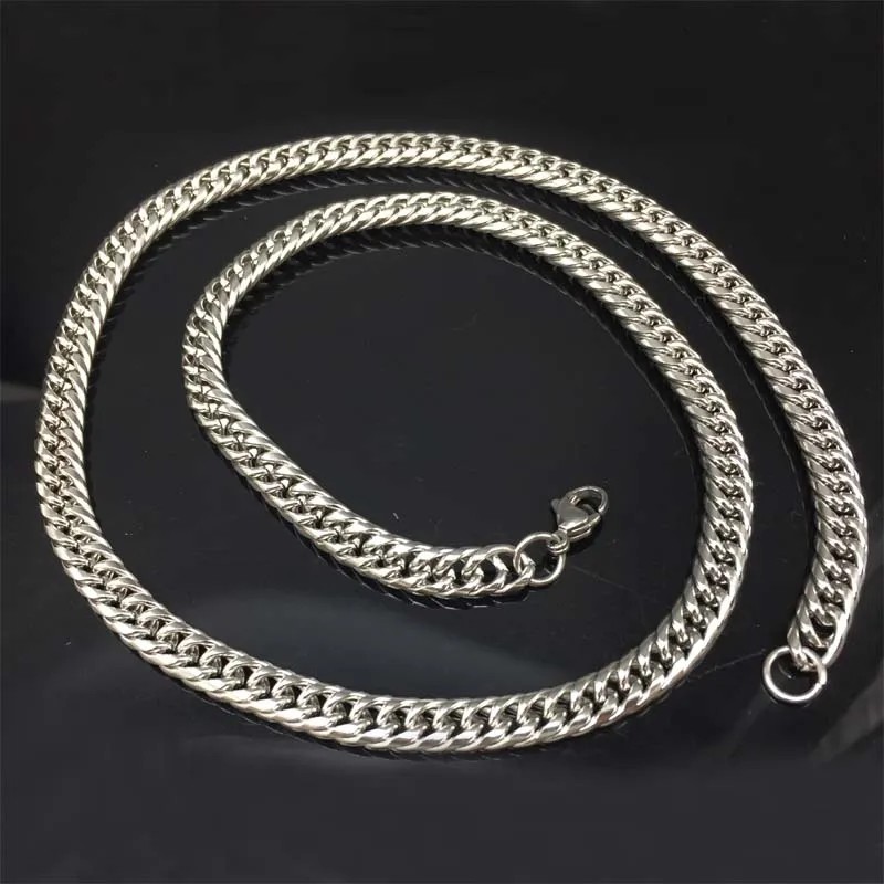 10pcs Gold Chain For Men Hip Hop Jewelry Stainless Steel Curb Chain DIY For Necklace Jewelery Chain