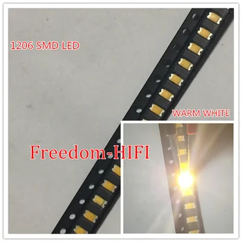 

3000PCS LED SMD 1206 Warm white leds in Diode Super Bright smtLight Diodes Water Clear DIY 2800-3200K