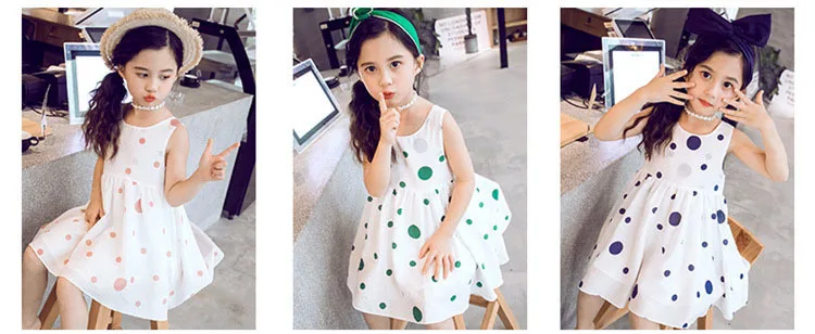 Bow Backless Summer Toddler Kids Baby Girl Dresses Dot Teenage Clothes Princess Dress For Girls Pink Green Blue Clothing 2019   4 5 6 7 8 9 10 11 12 13 14 15 16 years little teen little girl party dresses korean clothing kids (3).jpg