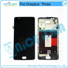 Schwarz lcd display für oneplus drei touchscreen mit neue digitizer assembly + tools für oneplus 3 a3000 1,4 cm a3003 1,2 cm ersetzen