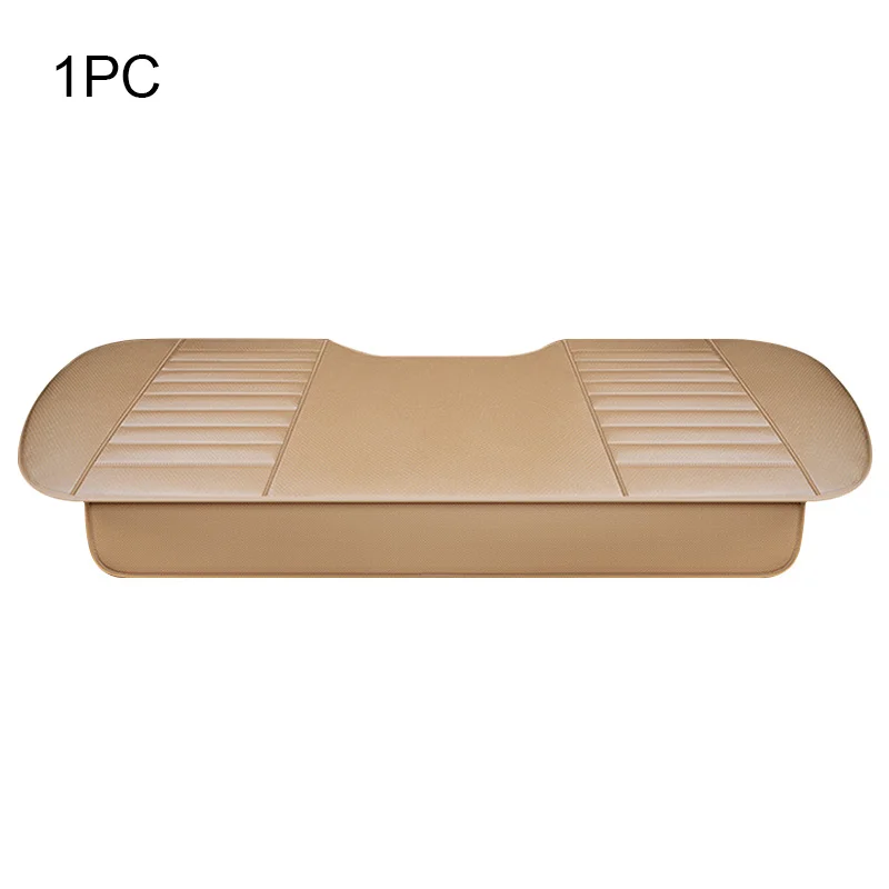 Automobiles Seat Cover Interior Auto Accessories PU Leather Car Seat Cover Four Seasons Universal Protector Seats Cushion Sets - Название цвета: Beige rear 1pc