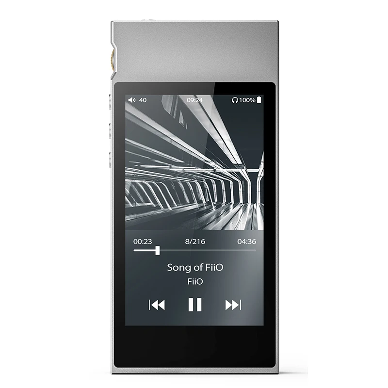 FiiO M7 High-Res Audio Lossless HIFI музыкальный плеер MP3 Bluetooth 4,2 сенсорный экран fm-радио поддержка родного DSD128 DAC LDAC APTX - Цвет: Серебристый