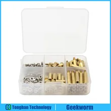 Raspberry Pi 4 Model B/3B+/3B Installation Tool 120Pcs M2.5 Series Hex Brass Spacer/Standoff+Nuts+Screws Accessories Kit