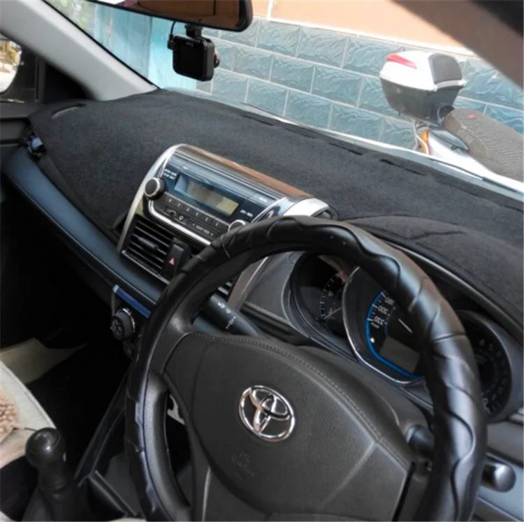 

dashmats car-styling accessories dashboard cover for toyota VIOS Yaris Sedan 2013 2014 2015 2016 RHD