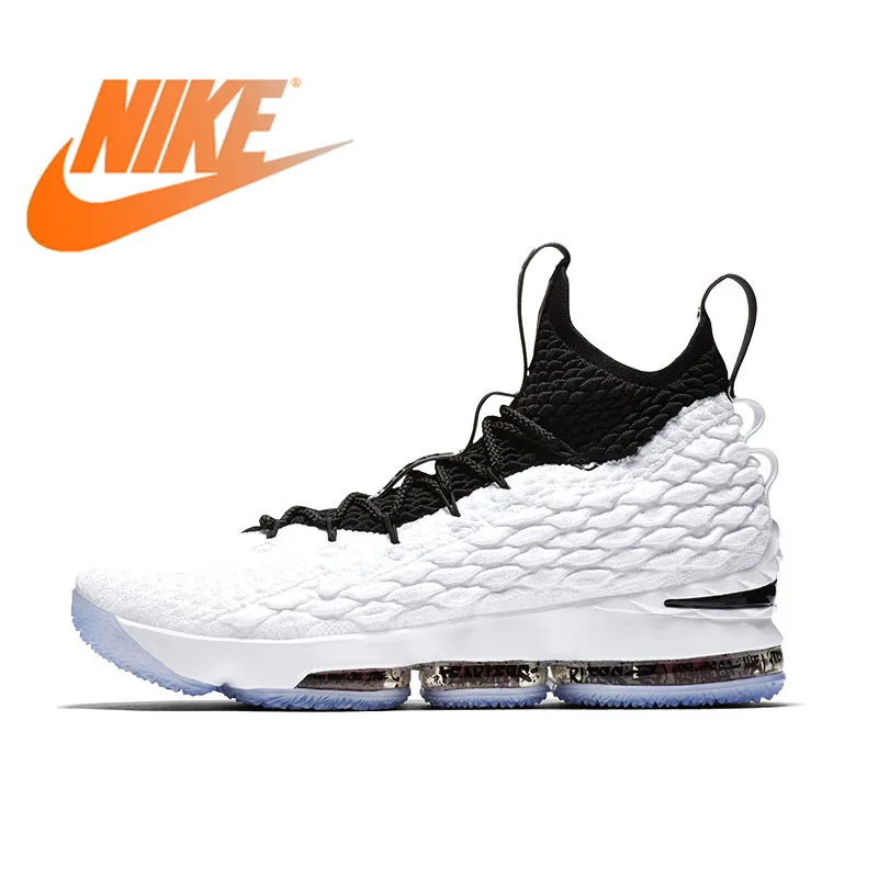 Оригинальный Nike Оригинальные кроссовки LEBRON XV EP Для мужчин Баскетбольная обувь кроссовки AQ2364 удобные дышащие спорта на открытом воздухе