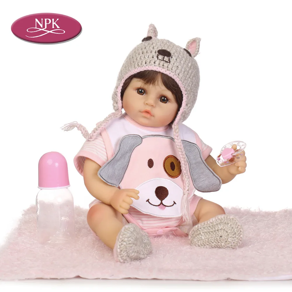 NPK 45CM Soft Silicone Reborn Baby Dolls 18 inch Real Touch Lifelike Babies Girl Dolls Bebe Reborn Bonecas Menina For Girls Kids (2)