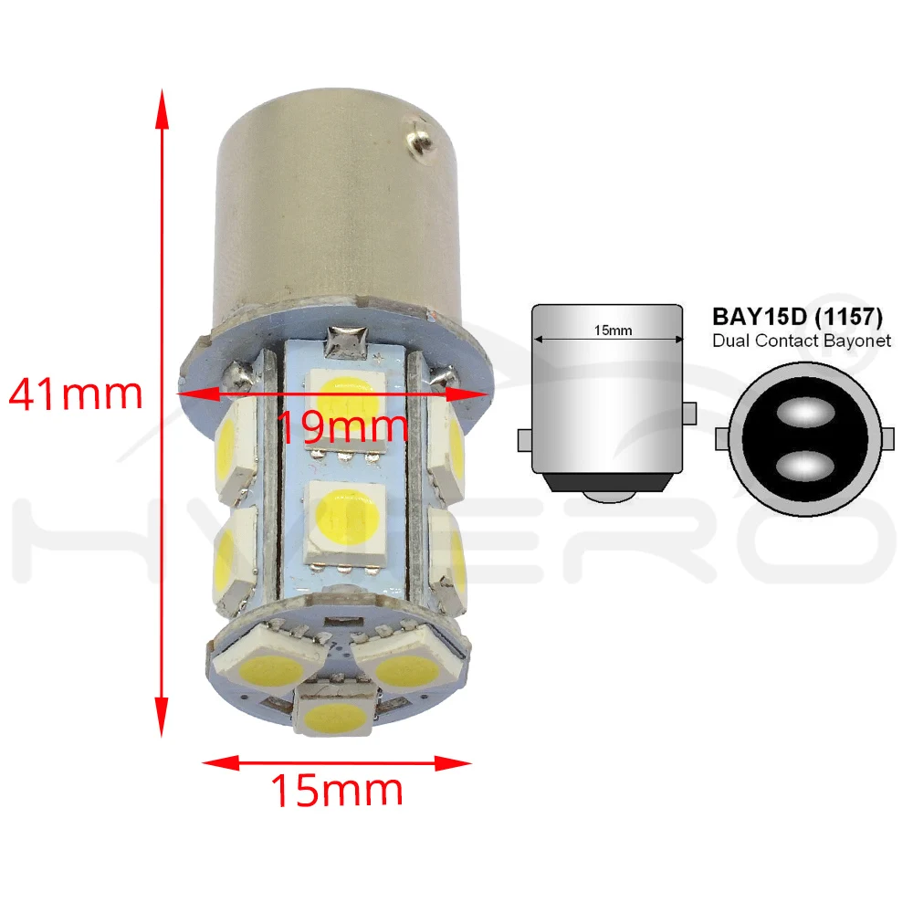 1 шт. P21W 1157 BAY15D 5050 13SMD Автомобильный светодиодный сигнальный светильник s тормоза задние лампы Авто Парковка задние лампы заднего хода DC 12 В яркий светильник