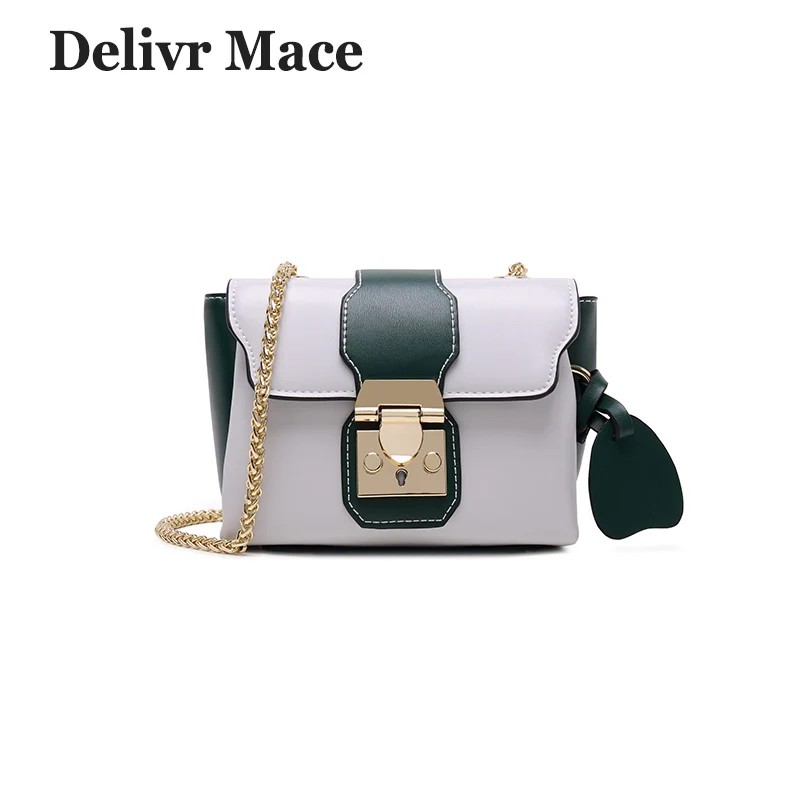 

2018 Females Shoulder Bags Casual Travel PU Panelled Green Women Shoulder Bag Chain Bag For Girls Top High Quality Lady Handbag