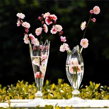 O. RoseLif романтическое Хрустальное свадебное украшение модная прозрачная стеклянная ваза цветочные контейнеры свадебное украшение
