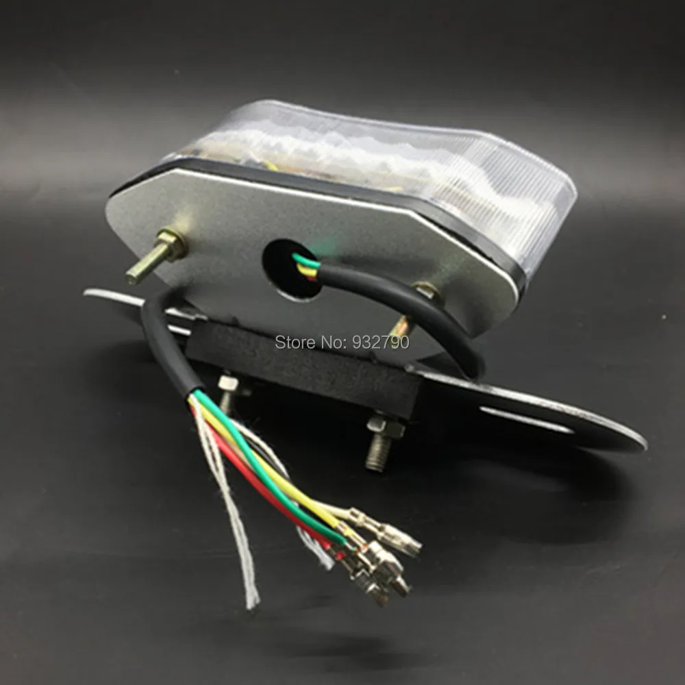Motorcycle 16 LED Rear Tail Turn Signal Brake Light Driving Lamp DC 12V Taillight Waterproof