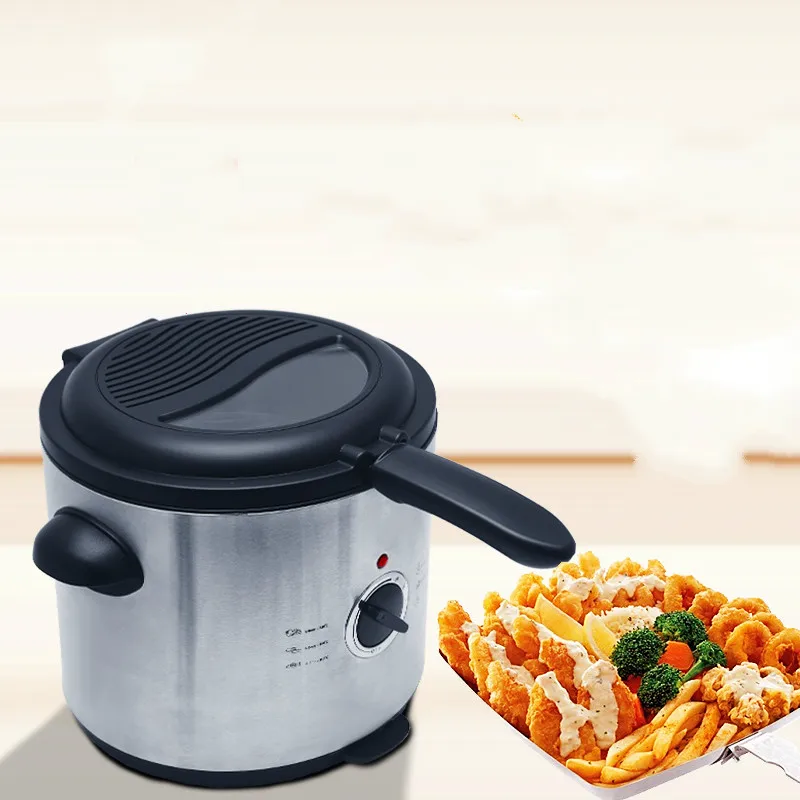 US $106.50 Electric Deep Fryers fryer is used in a round frying pan Multifunctional French fries separated electric fryer