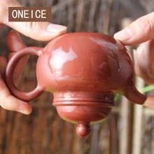 Исин Чайник из красной глины Pots Duo Ball аутентифицированный известный ручной работы чайник оре жу Най большой красный персик посуда для напитков 240 мл