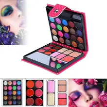 Горячие продажи путешествия/Макияж для начинающих Набор теней для век 32 цвета модные тени для век с чехлом косметическая кисточка набор