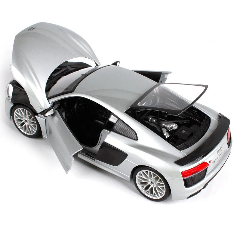 Maisto 1:18 audi r8 v10 plus красно синий литой автомобиль 245*115*65 литье под давлением для