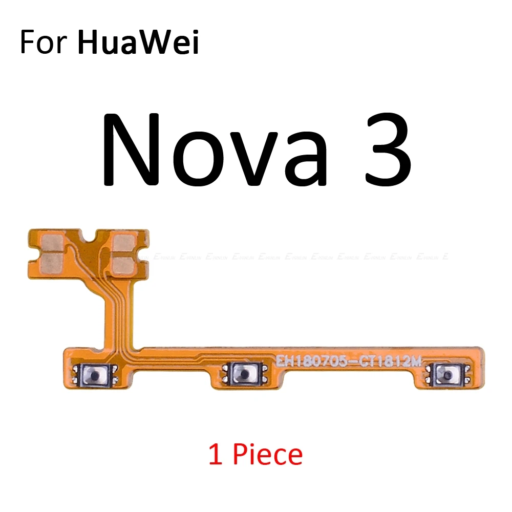 Гибкий кабель с кнопкой включения и выключения звука для HuaWei Nova 5i 5 Pro 4e 4 3 3i 3e 2 2S 2i Plus Lite Young