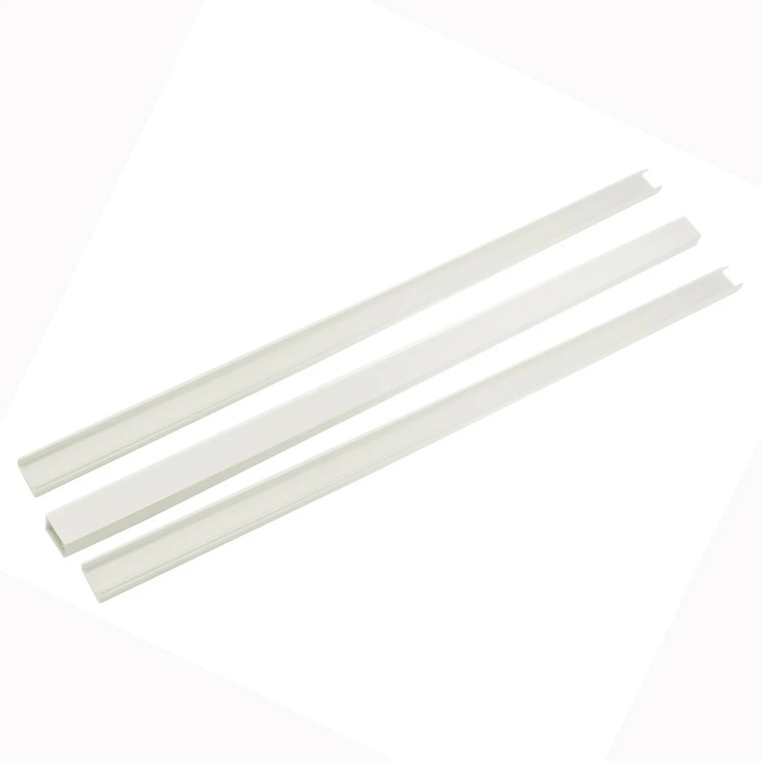 

3PCS Plastic 7/8"x 1/2" Cord Duct Cover Wire Management Cable Raceway 1.9 Feet