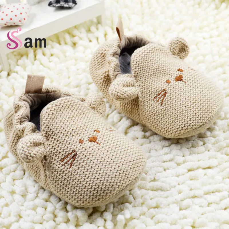 2016Fashion New Autumn Winter Baby Shoes Girls First Walkers Newborn Crib Shoes 0 18M Shoes