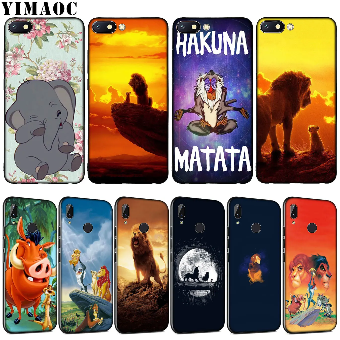 

YIMAOC The lion king Soft Silicone Phone Case for Xiaomi Redmi K20 GO S2 6A 7A 4A 4X Note 8 7 5 6 Pro Plus Black TPU Cover