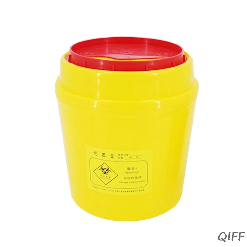 

Sharps Container Medical Needles Bin Biohazard Tattoo Piercing Needles Disposal Collect Box Tattoo Artist Waste Barrel Trash Can