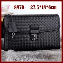 Hand Woven Men Bags Genuine Leather Men Messenger Bags Hot Sale Brand Design Men Handbags
