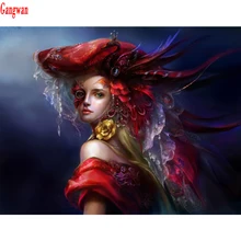 Фото на заказ Алмазная мозаика, Стразы Вышивка Черный wihte Сексуальная шляпа ladydiamond Картина Вышивка крестом квадратные круглые сверла