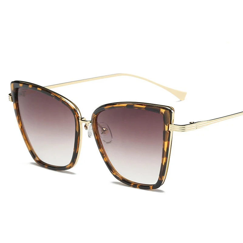 rose gold sunglasses 2022 New Brand Designer Cateye Sunglasses Women Vintage Metal Glasses For Women Mirror Retro Lunette De Soleil Femme UV400 sunglasses for women Sunglasses