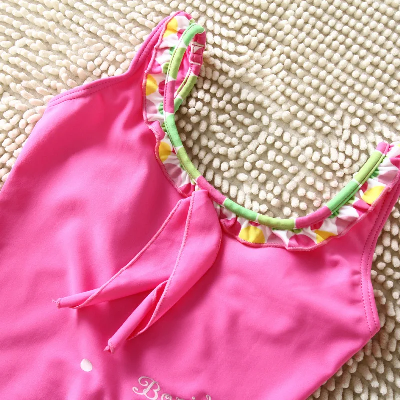 Цельный купальник для девочек от 5 до 10 лет, купальный костюм для девочек, высокое качество, детская одежда для купания, пляжная одежда для девочек купальный костюм- ST142