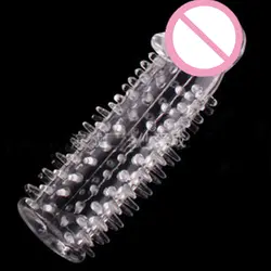 Candiway многоразовые вибратор рукав кольцо пениса крышка задержки импотенции эрекция удлинитель фаллоимитатора G точка для секс взрослых для