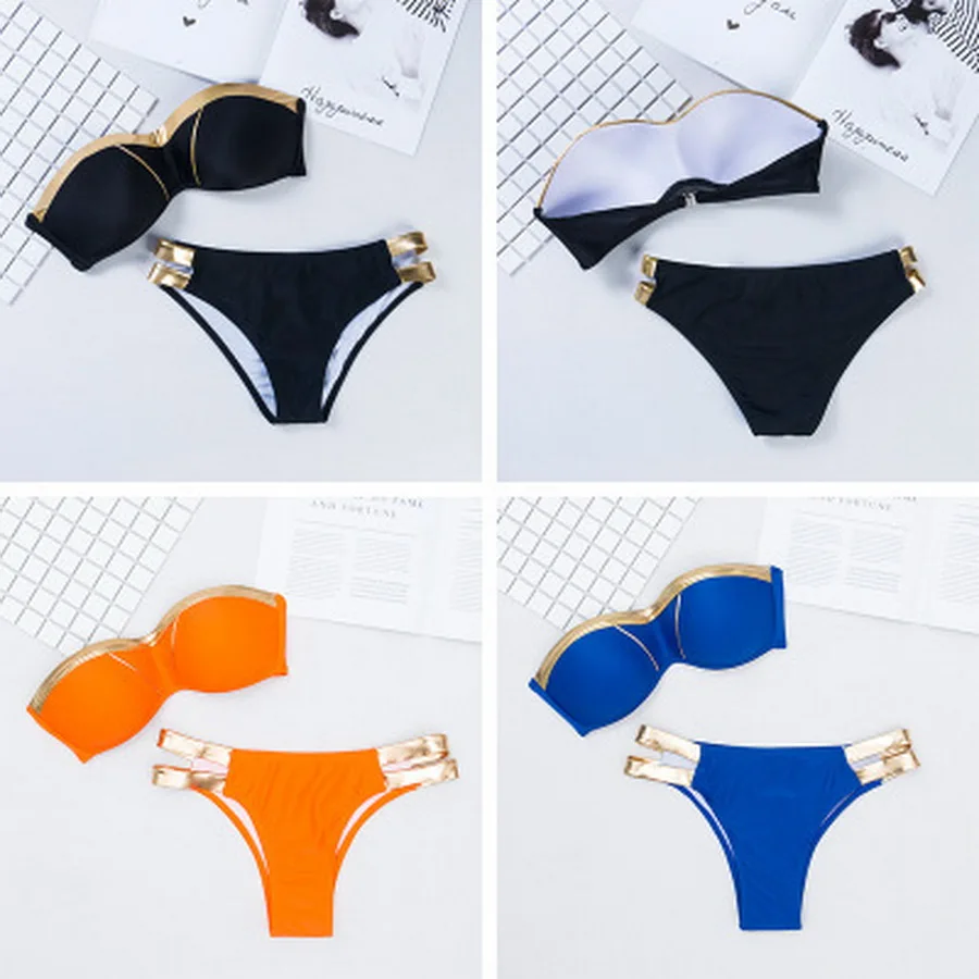 bandeau bikini set sale