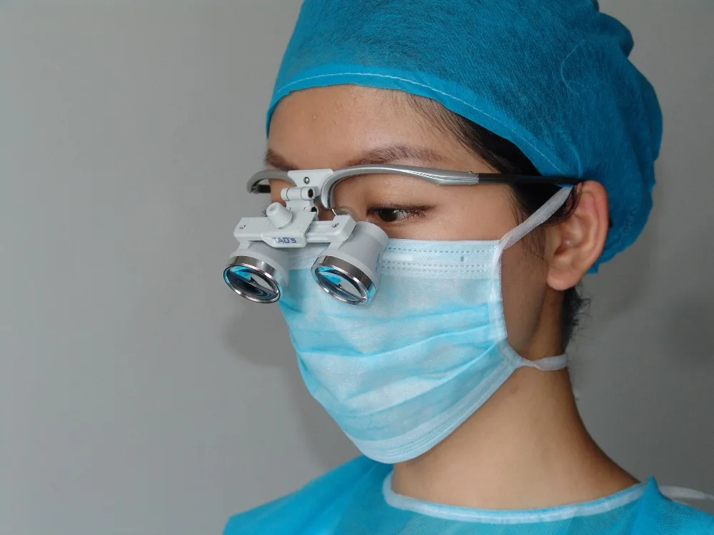 TAO'S 2.5X Стоматологическое оборудование хирургическое медицинские лупы противотуманные линзы стеклокерамика со светодиодной подсветкой